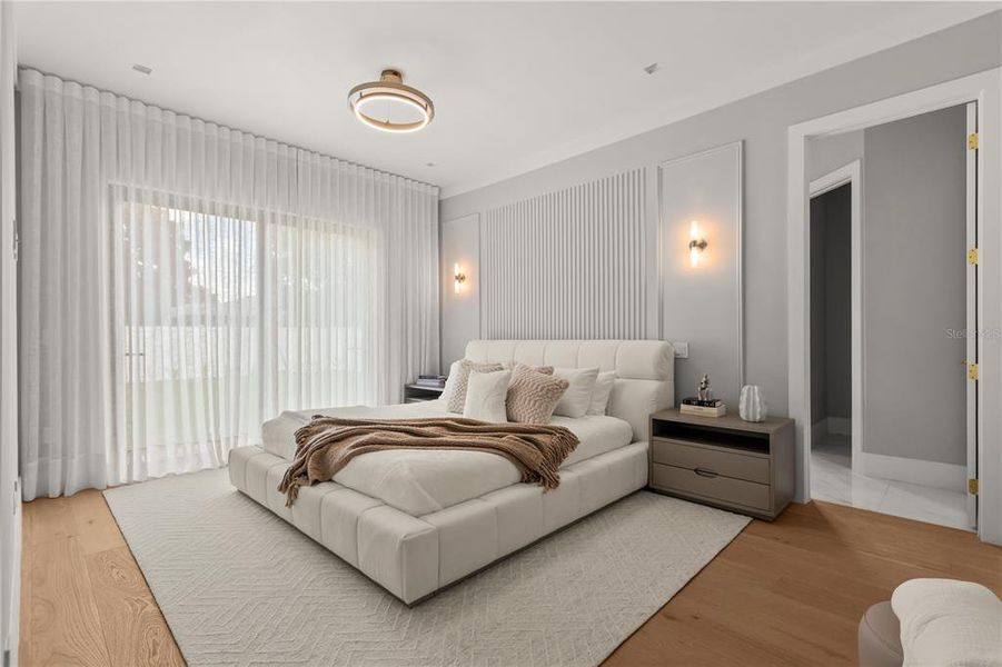 Furnished interior view inside a new home in , Orlando (Image 31).