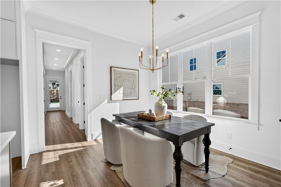 Furnished interior view inside a new home in , Marietta (Image 37).