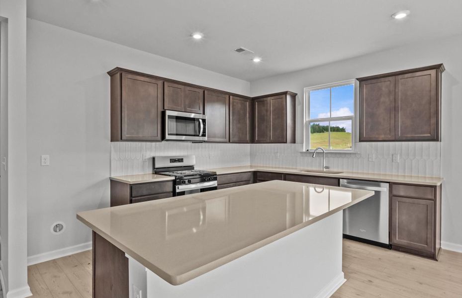 Furnished interior view inside a new home in Sweetwater Hills, Moore (Image 9). Furnished interior view inside a new home in Sweetwater Hills, Moore (Image 9).