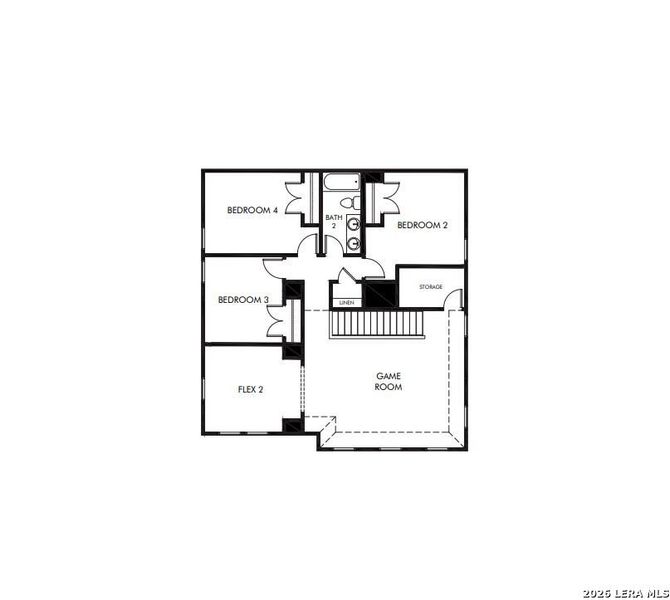 2D floor plan layout of this home in Stetson Ridge, Marion, TX (Image 3).
