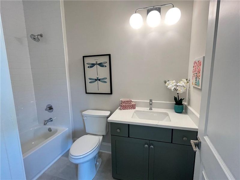 Furnished interior view inside a new home in Liberty Springs, Woodstock (Image 20). Furnished interior view inside a new home in Liberty Springs, Woodstock (Image 20).