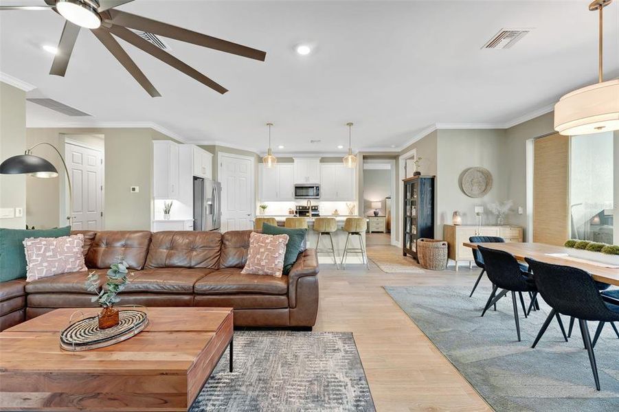 Furnished interior view inside a new home in , North Fort Myers (Image 35).
