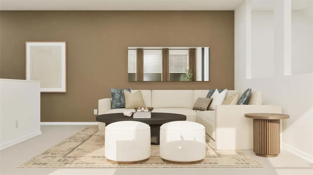 Furnished interior view inside a new home in The Preserve at Rosenberg, Rosenberg (Image 5).