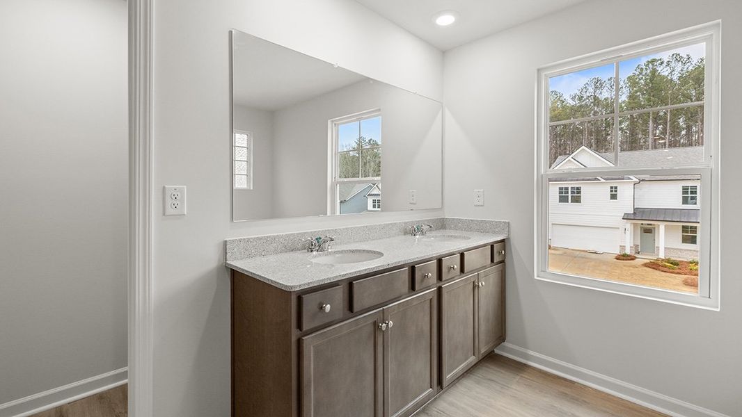 Representative furnished interior of a home built from the Halton by D.R. Horton in Hamptons at Riverwood South, Dallas (Image 8).