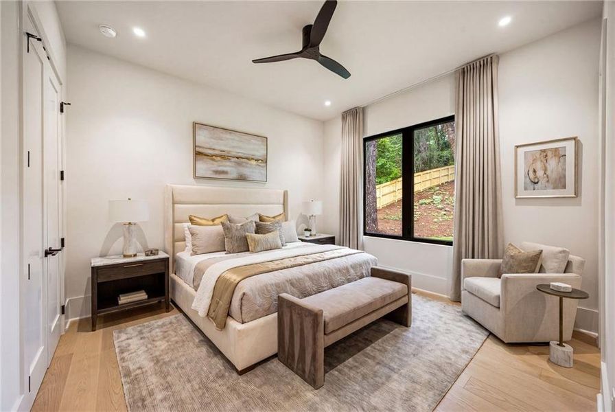 Furnished interior view inside a new home in , Atlanta (Image 39).