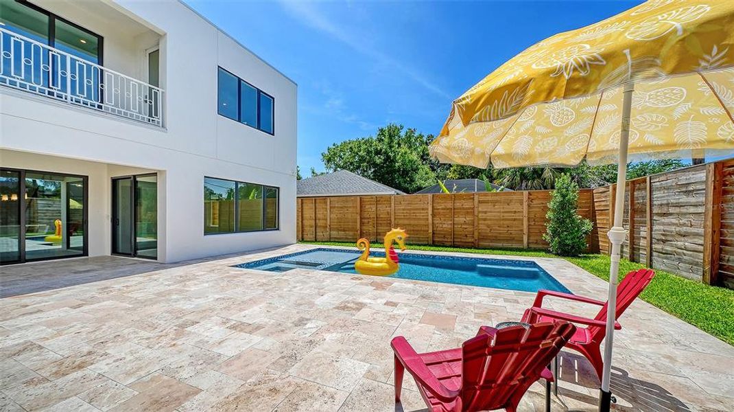 Exterior details and patio area of a home in , Sarasota (Image 34).