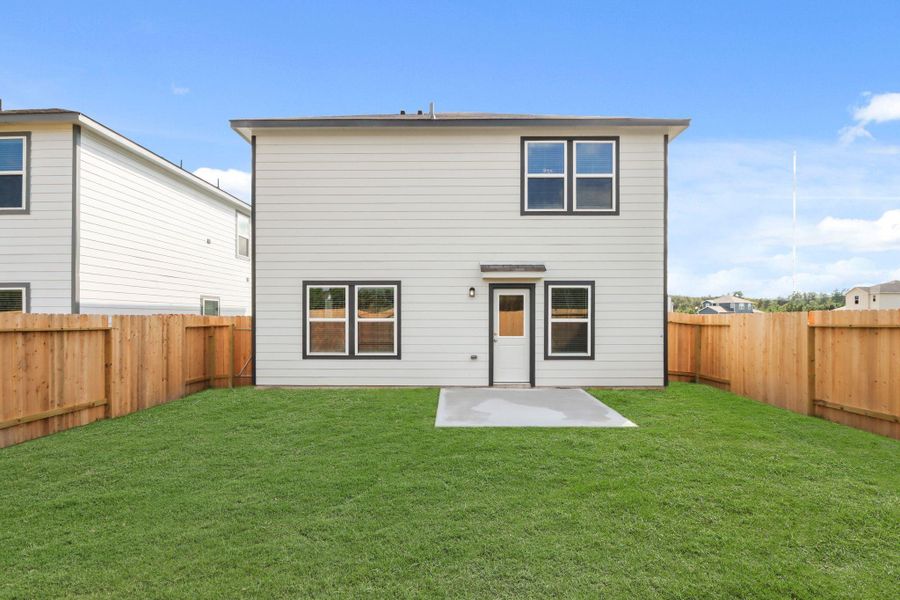 Exterior details and patio area of a home in Northpark South, Porter (Image 3). Exterior details and patio area of a home in Northpark South, Porter (Image 3).