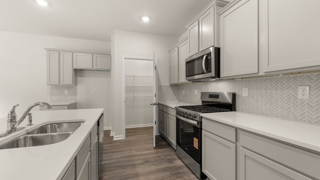 Furnished interior view inside a new home in Preserve at Dove Creek, Statham (Image 10).