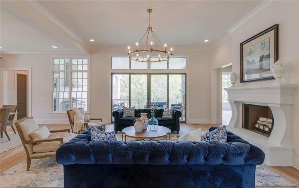Furnished interior view inside a new home in , Canton (Image 11).