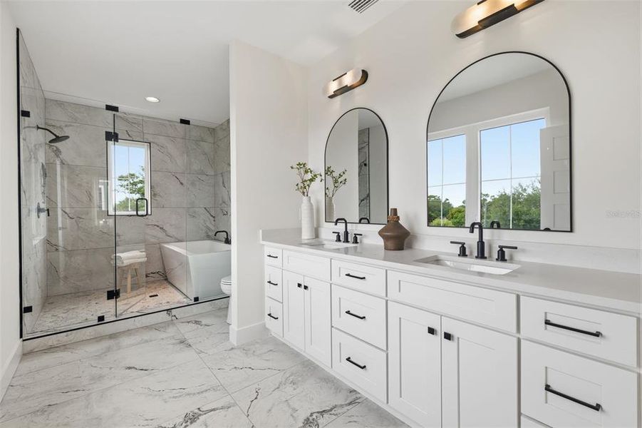 Furnished interior view inside a new home in , Tampa (Image 27).