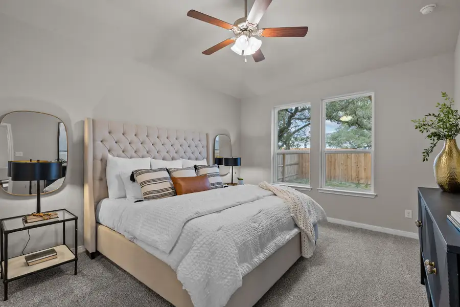 Furnished interior view inside a new home in Hunter's Ranch, San Antonio (Image 6).