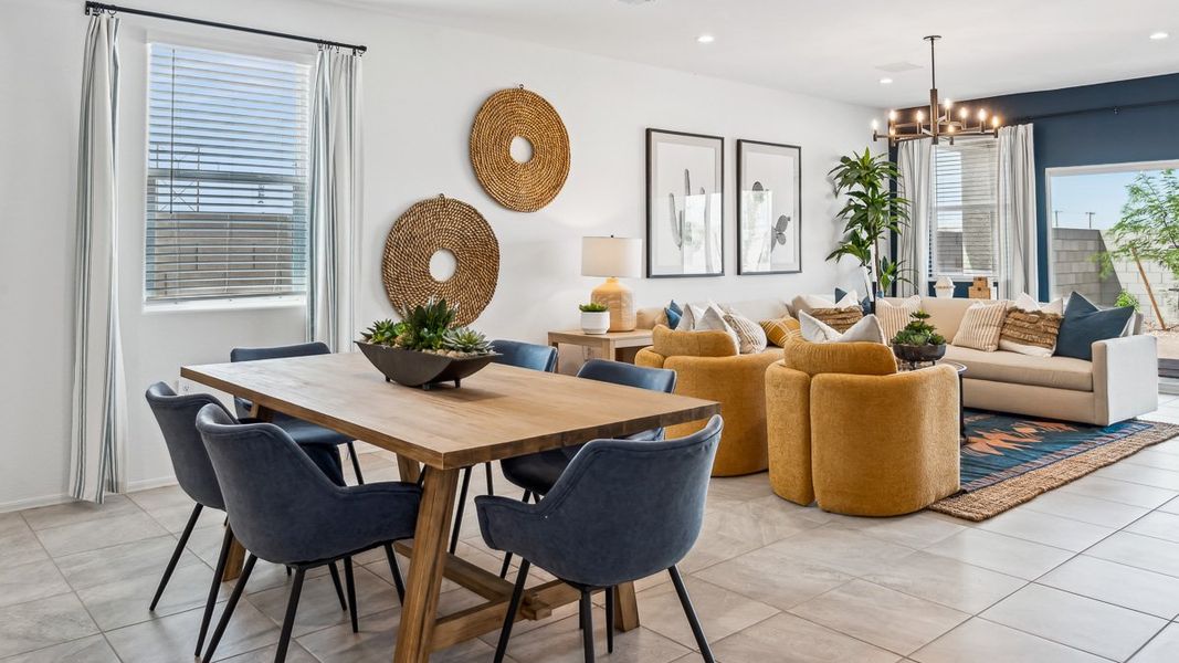 Furnished interior view inside a new home in Heartland Ranch, Coolidge (Image 12).
