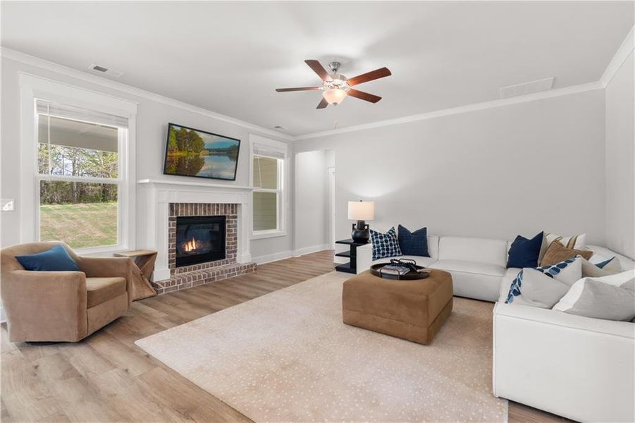 Furnished interior view inside a new home in Brush Arbor, McDonough (Image 22).