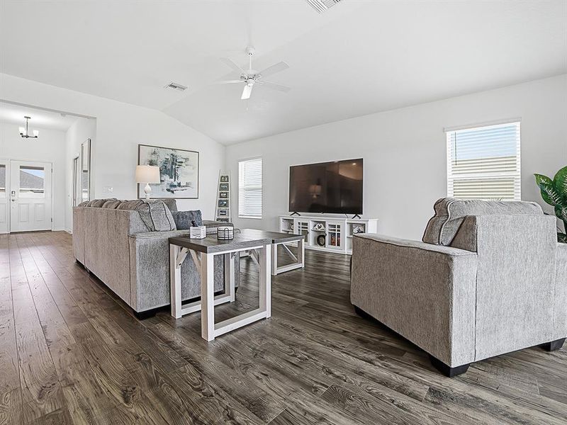 Furnished interior view inside a new home in , The Villages (Image 9). Furnished interior view inside a new home in , The Villages (Image 9).