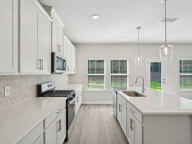 Furnished interior view inside a new home in Parkside at Grayson, Grayson (Image 5).