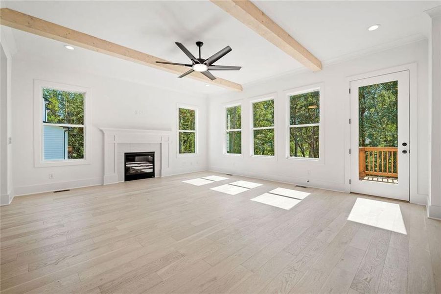 Spacious, unfurnished interior of a new home in , Marietta (Image 17).