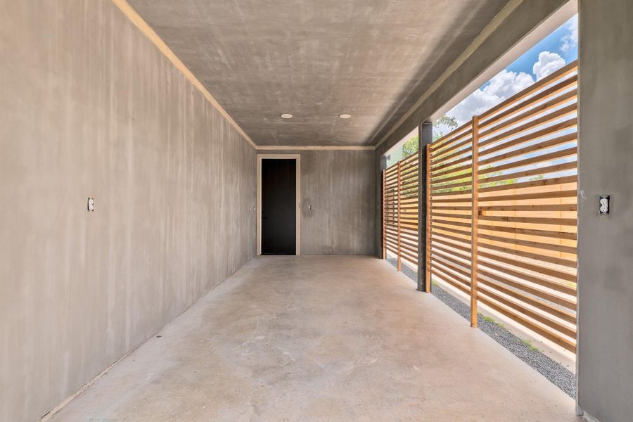 Exterior details and patio area of a home in , Austin (Image 4).