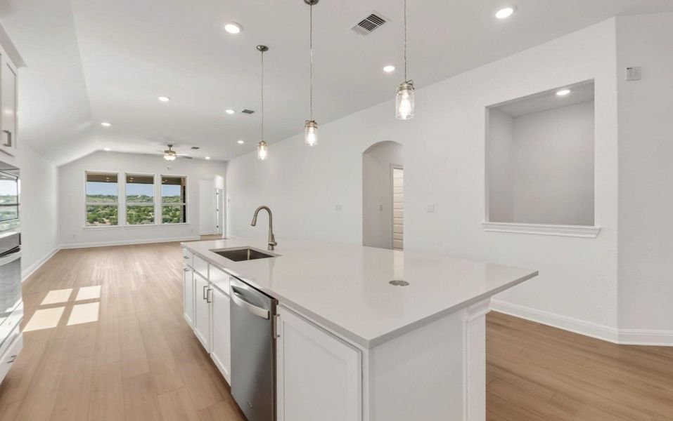Furnished interior view inside a new home in West Cypress Hills, Spicewood (Image 10). Furnished interior view inside a new home in West Cypress Hills, Spicewood (Image 10).