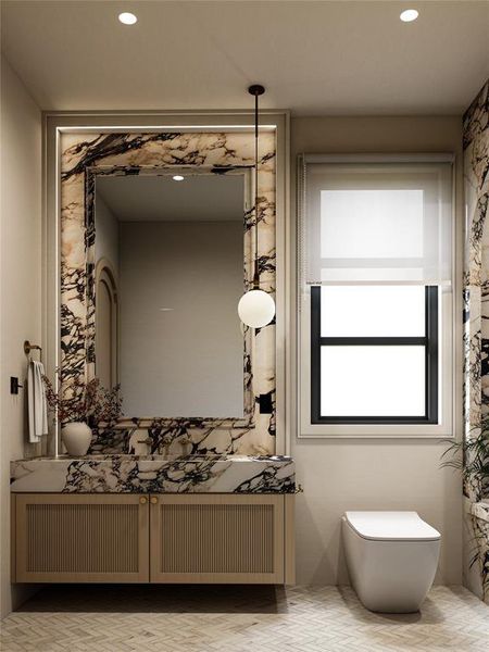 Furnished interior view inside a new home in , Highland Park (Image 10).