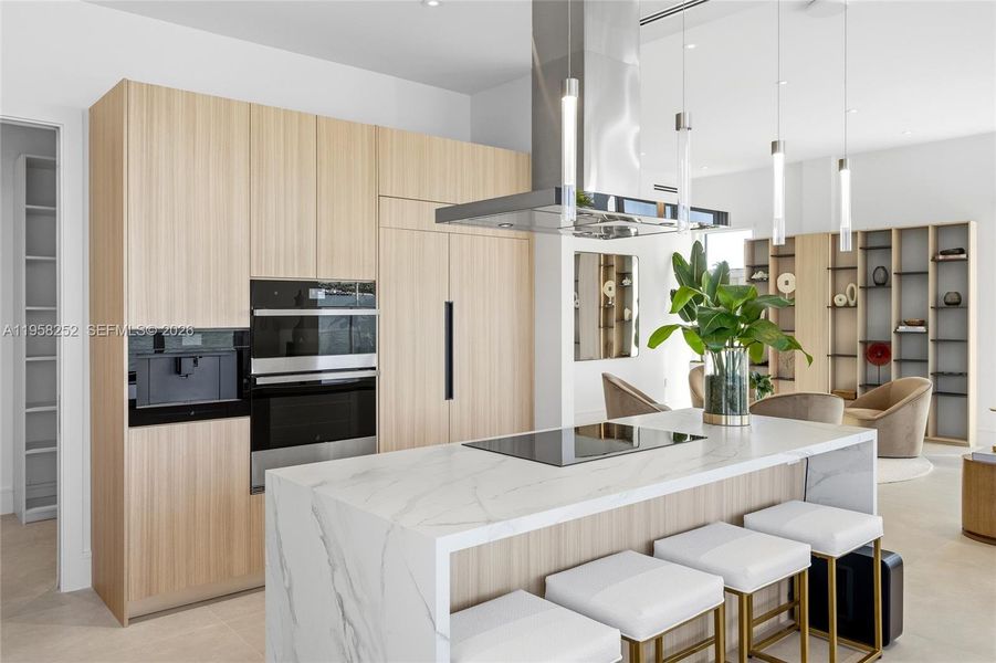 Furnished interior view inside a new home in , Miami Beach (Image 15). Furnished interior view inside a new home in , Miami Beach (Image 15).