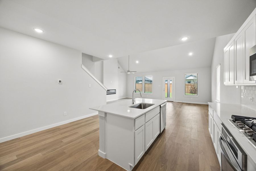 Open Floor Plan in the Winters home plan by Trophy Signature Homes – REPRESENTATIVE PHOTO