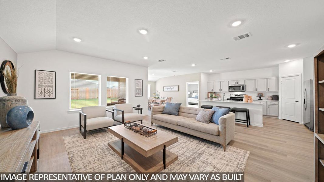 Furnished interior view inside a new home in Harrington Trails at The Canopies, Splendora (Image 14).