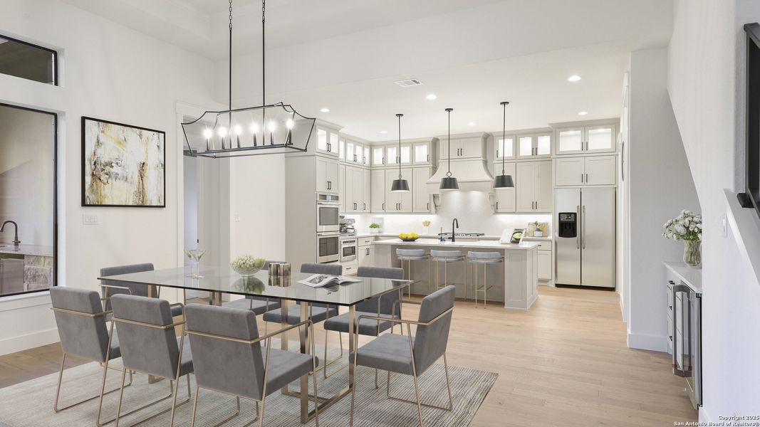 Furnished interior view inside a new home in , New Braunfels (Image 7).