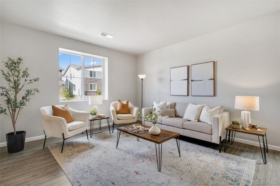 Furnished interior view inside a new home in Pintail Commons at Johnstown Village, Johnstown (Image 6).