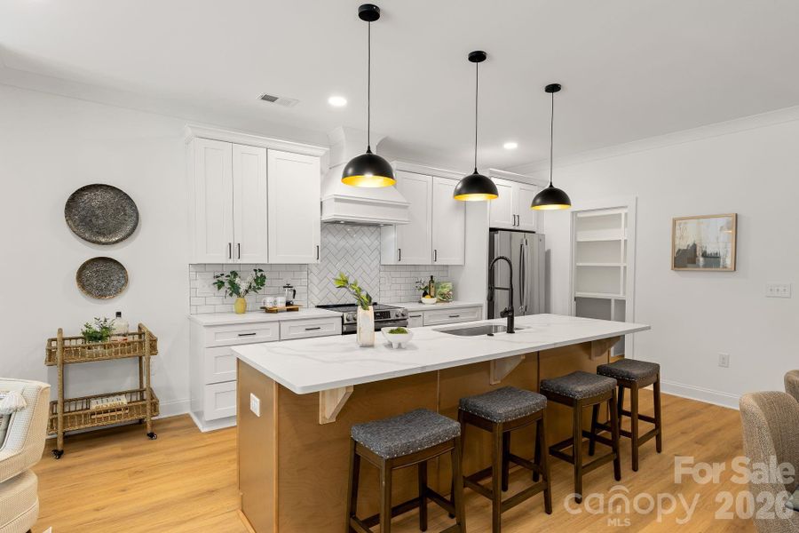 Furnished interior view inside a new home in , Charlotte (Image 34).