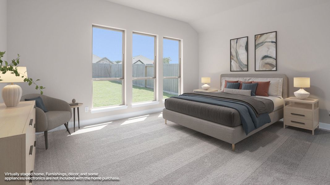 Furnished interior view inside a new home in The Highlands, Porter (Image 3).