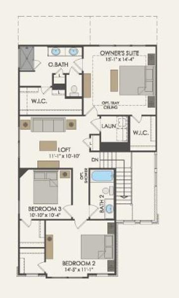 Pulte Homes, Sienna floor plan