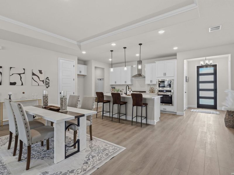 Furnished interior view inside a new home in The Reserve at Potranco Oaks, Castroville (Image 8).