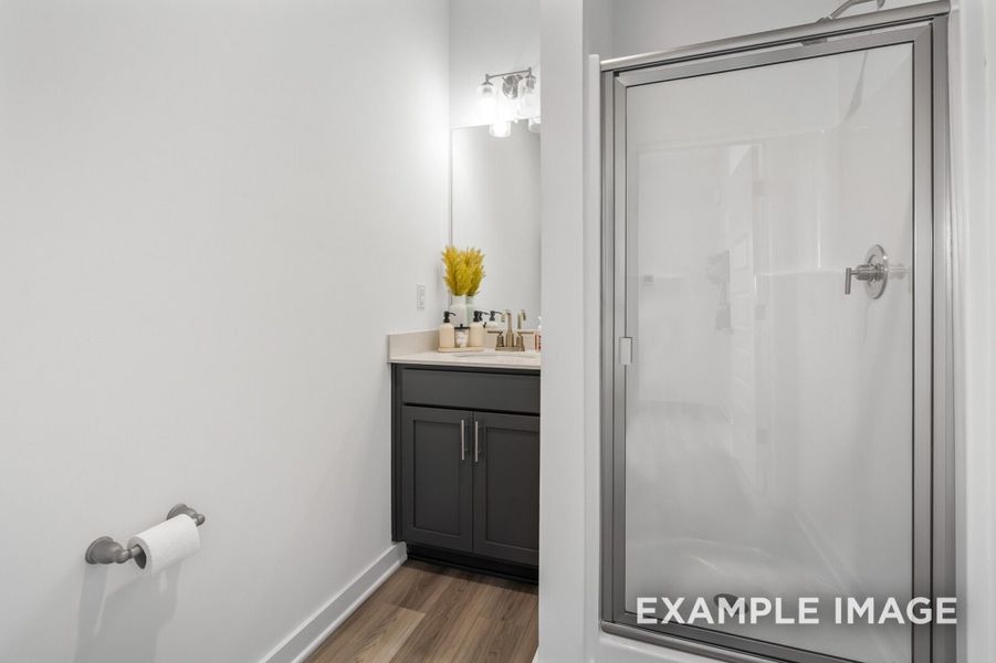 Furnished interior view inside a new home in The Towns at Red River, Gallatin (Image 11).