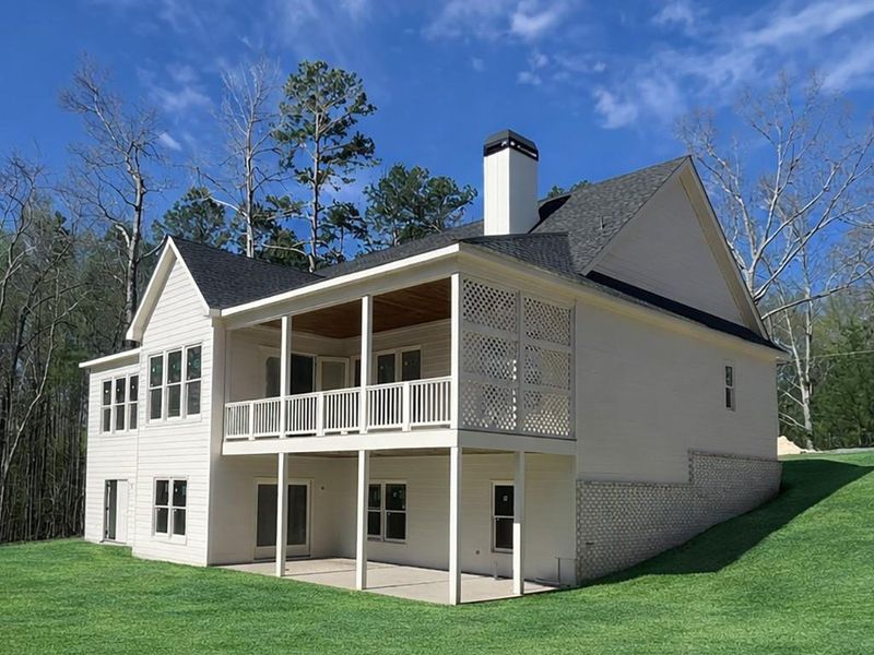 Exterior details and patio area of a home in , Canton (Image 14).