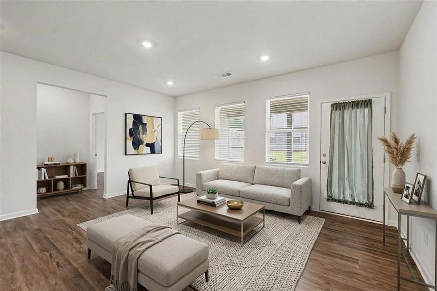 Furnished interior view inside a new home in Villages at Cedar Hill, Dallas (Image 6).