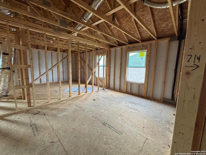 In-progress construction of a new home in The Heights at Saddlebrook Ranch 60's, Schertz, TX (Image 18).