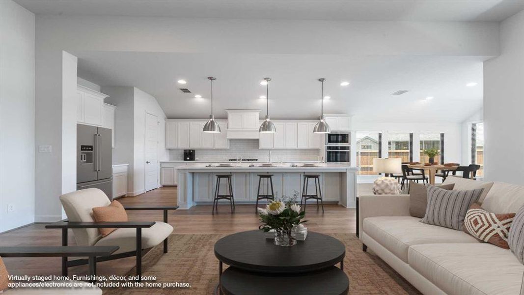 Furnished interior view inside a new home in Talon Hills 60'/70', Fort Worth (Image 5). Furnished interior view inside a new home in Talon Hills 60'/70', Fort Worth (Image 5).