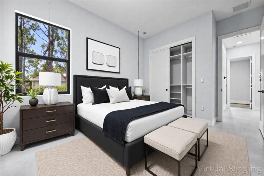 Virtual staged - Option guest bedroom