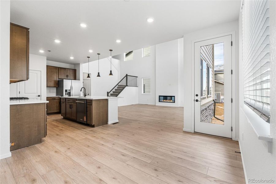 Furnished interior view inside a new home in Harvest Crossing, Aurora (Image 13).