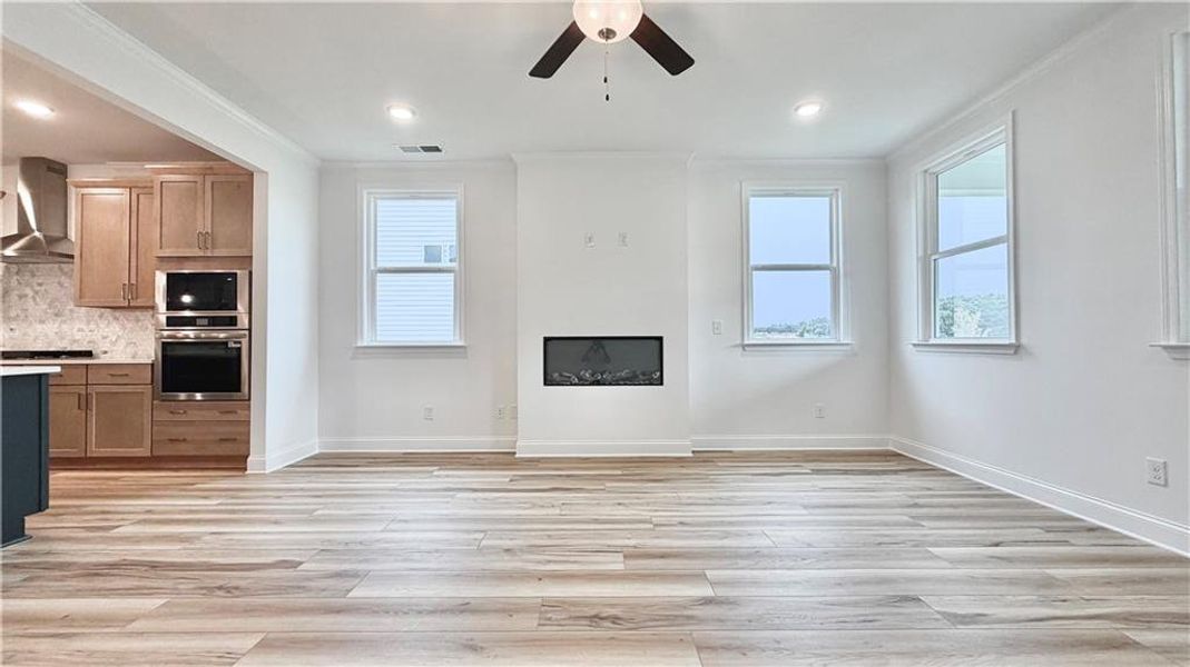 Spacious, unfurnished interior of a new home in Wehunt Meadows, Hoschton (Image 16). Spacious, unfurnished interior of a new home in Wehunt Meadows, Hoschton (Image 16).