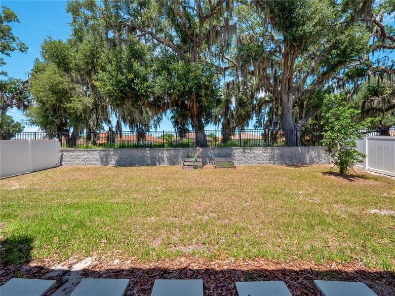 Spacious Fenced Backyard