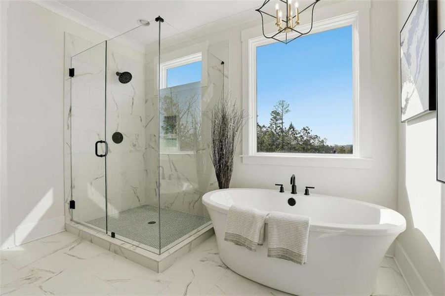 Furnished interior view inside a new home in , Newnan (Image 47).