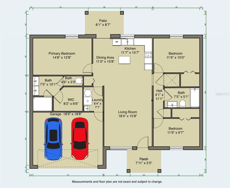 2D floor plan layout of this home in , Ocala, FL (Image 3). 2D floor plan layout of this home in , Ocala, FL (Image 3).