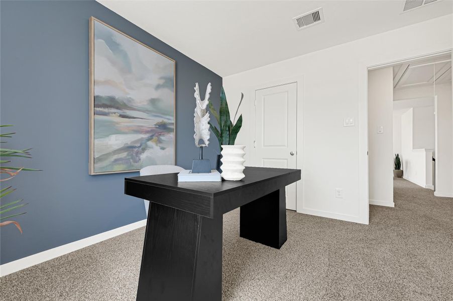 Furnished interior view inside a new home in Villarosa at Tamarron, Katy (Image 13). Furnished interior view inside a new home in Villarosa at Tamarron, Katy (Image 13).