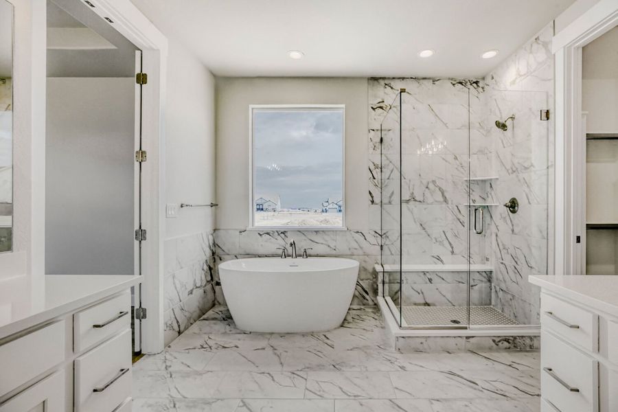 Furnished interior view inside a new home in RainDance, Windsor (Image 11).