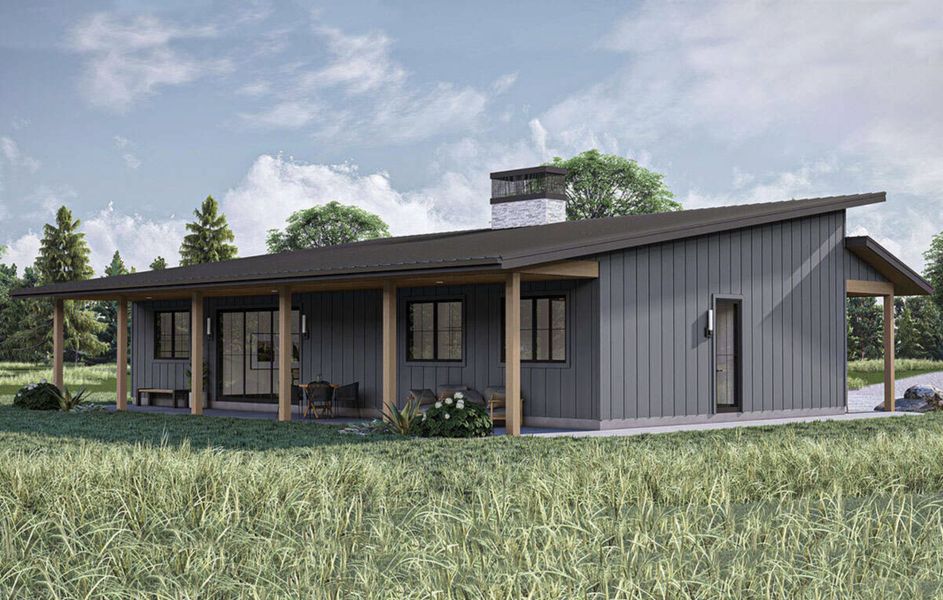 Representative exterior photo of a completed home built from the Sterling by Zeal Home Builders in Saddle Crest Estates, Weatherford, TX (Image 17).