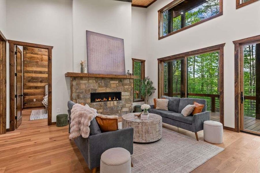 Furnished interior view inside a new home in , Blue Ridge (Image 5).