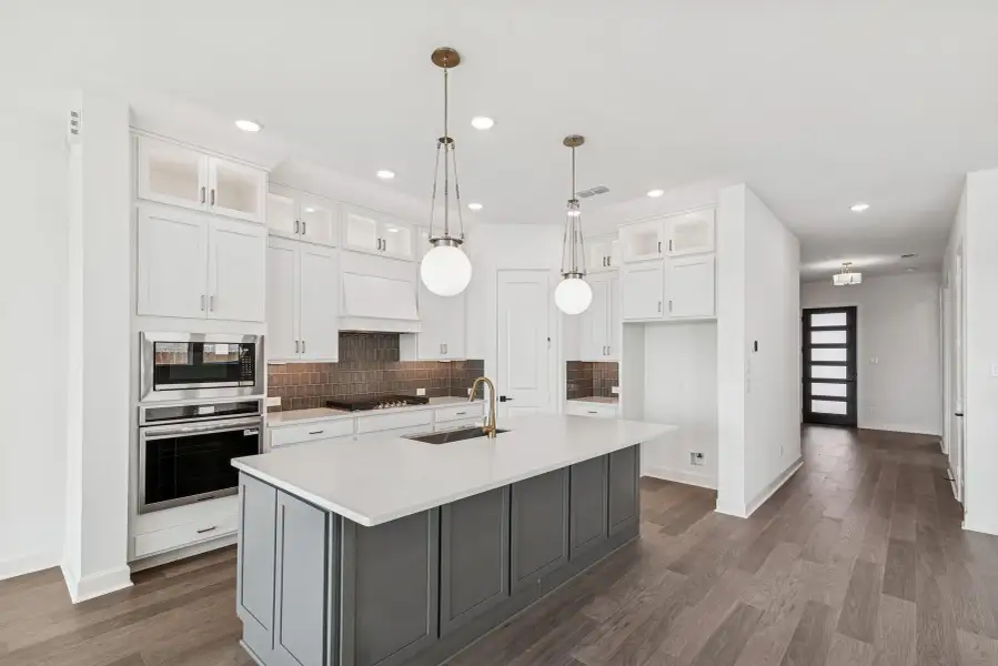 Furnished interior in a model home at Brookewater 55’ Homesites in Rosenberg (Image 17).