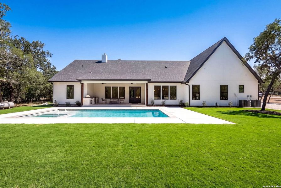Exterior details and patio area of a home in , Boerne (Image 30).