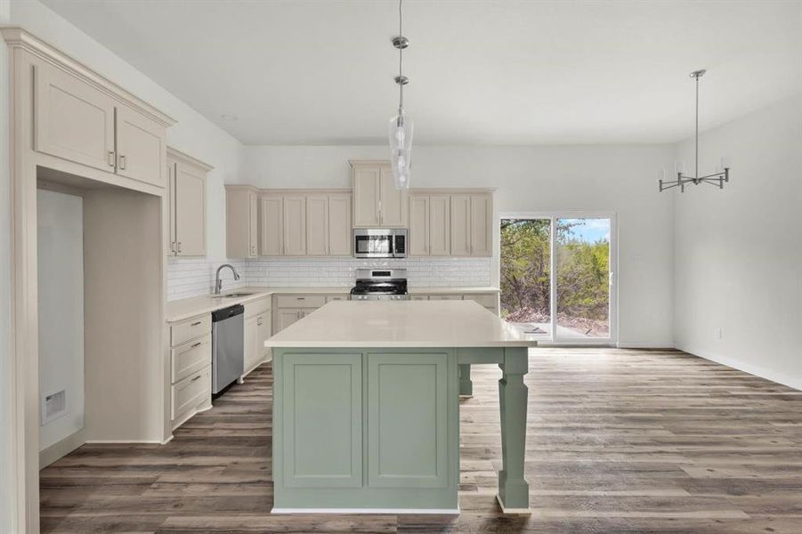 Furnished interior view inside a new home in , Bluff Dale (Image 5).